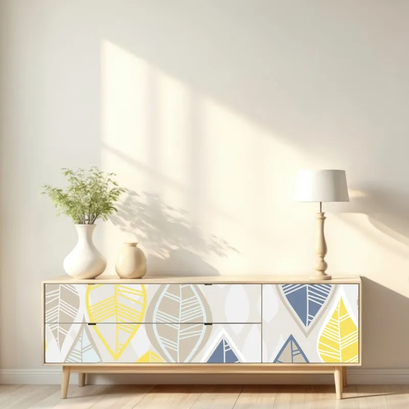 Naklejka repozycjonowalna elegancki szary wzór damasceński – Wallissimo®