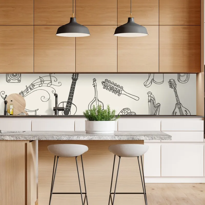 Naklejka repozycjonowalna tropikalne liście bananowca – Wallissimo®