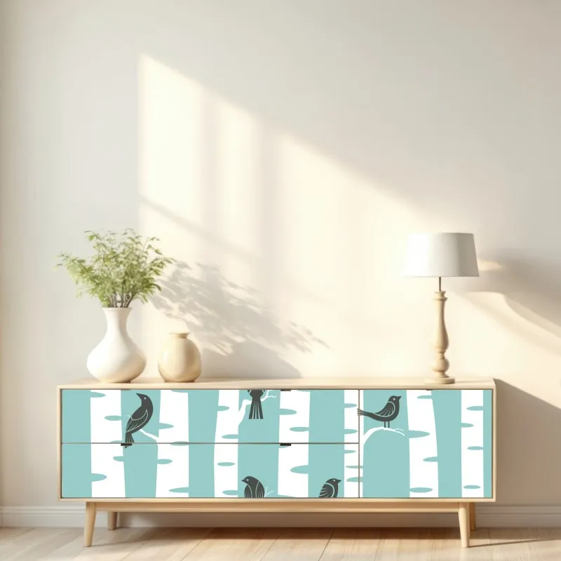 Naklejka repozycjonowalna elegancki beżowy wzór damask – Wallissimo®