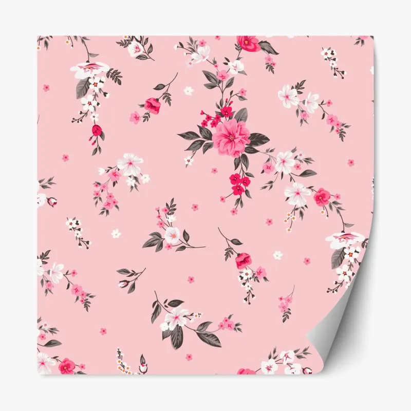 Naklejka repozycjonowalna akwarelowy wzór liści monstery – Wallissimo®