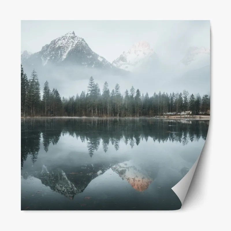 Naklejka repozycjonowalna beżowy liściasty wzór botaniczny – Wallissimo®