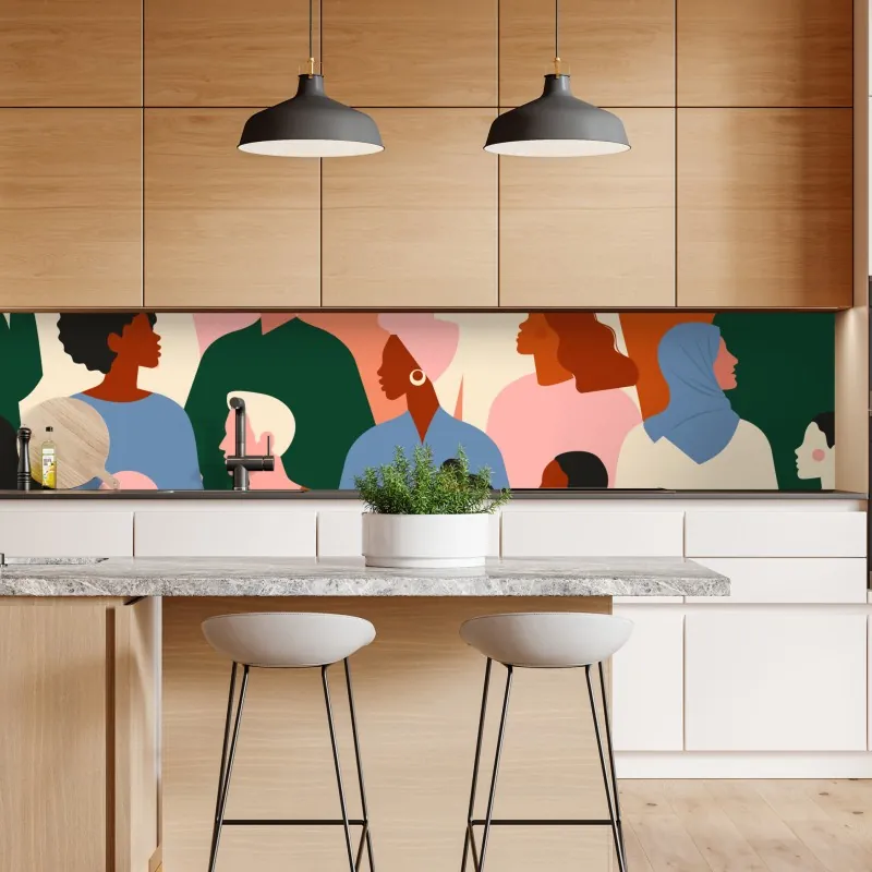 Naklejka repozycjonowalna odrzutowiec na pasie startowym o zachodzie słońca – Wallissimo®