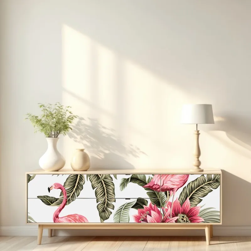 Naklejka repozycjonowalna spokojne alpejskie jezioro pod szczytem Wetterhorn, Szwajcaria – Wallissimo®