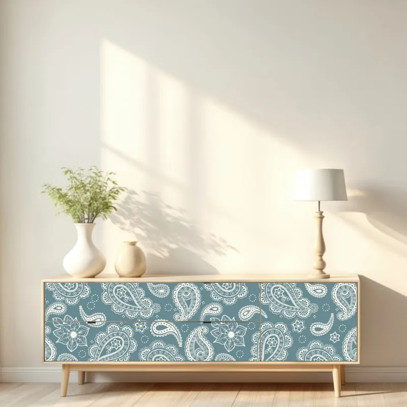 Naklejka repozycjonowalna wzór z różowymi flamingami – Wallissimo®