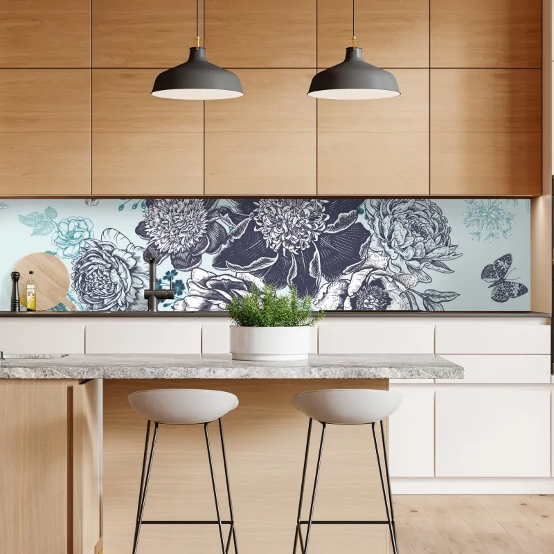 Naklejka repozycjonowalna bujny liść monstery zbliżenie – Wallissimo®