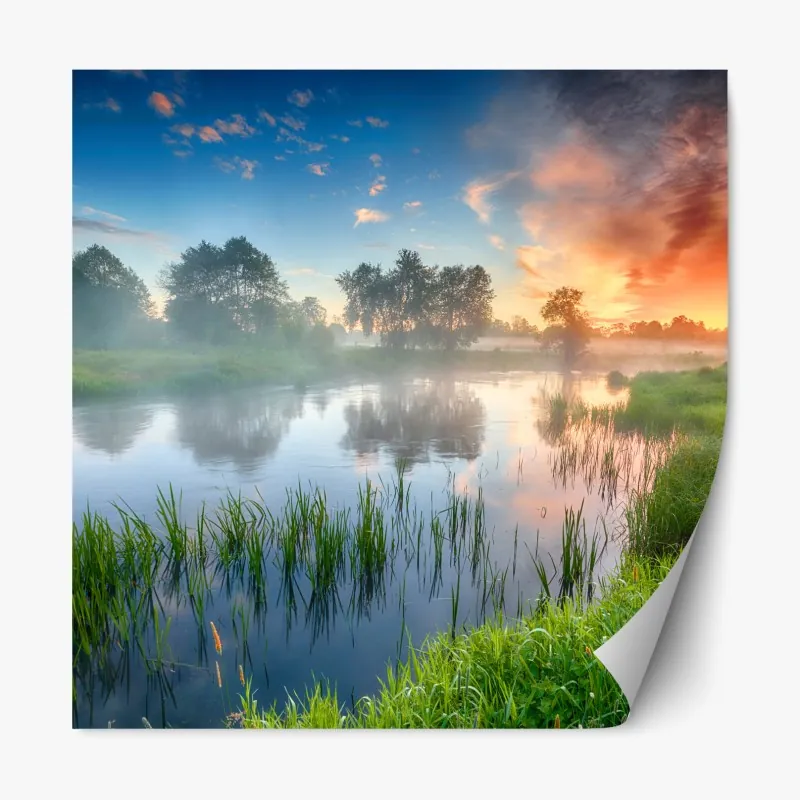 Naklejka repozycjonowalna geometryczny wzór balkonów – Wallissimo®