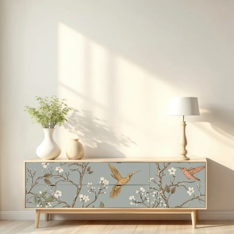 Naklejka repozycjonowalna monochromatyczny wzór łuków – Wallissimo®