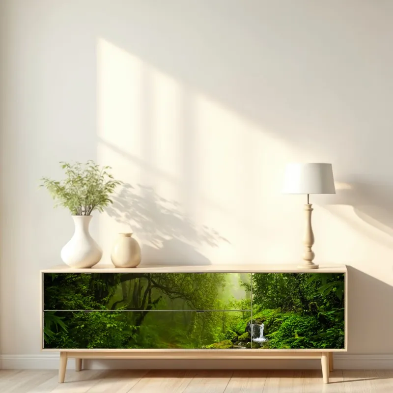 Naklejka repozycjonowalna wczesny poranek nad Jeziorem Fusine, Alpy Julijskie – Wallissimo®