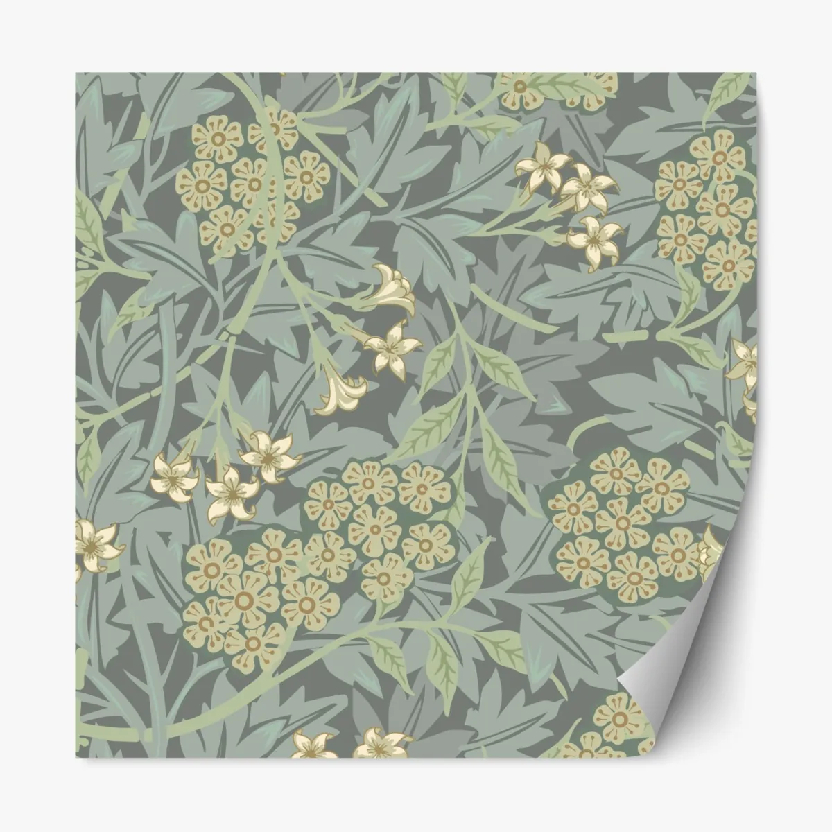 Naklejka repozycjonowalna vintage botaniczny wzór kwiatowy – Wallissimo® Naklejka repozycjonowalna vintage botaniczny wzór kwiatowy – Wallissimo®