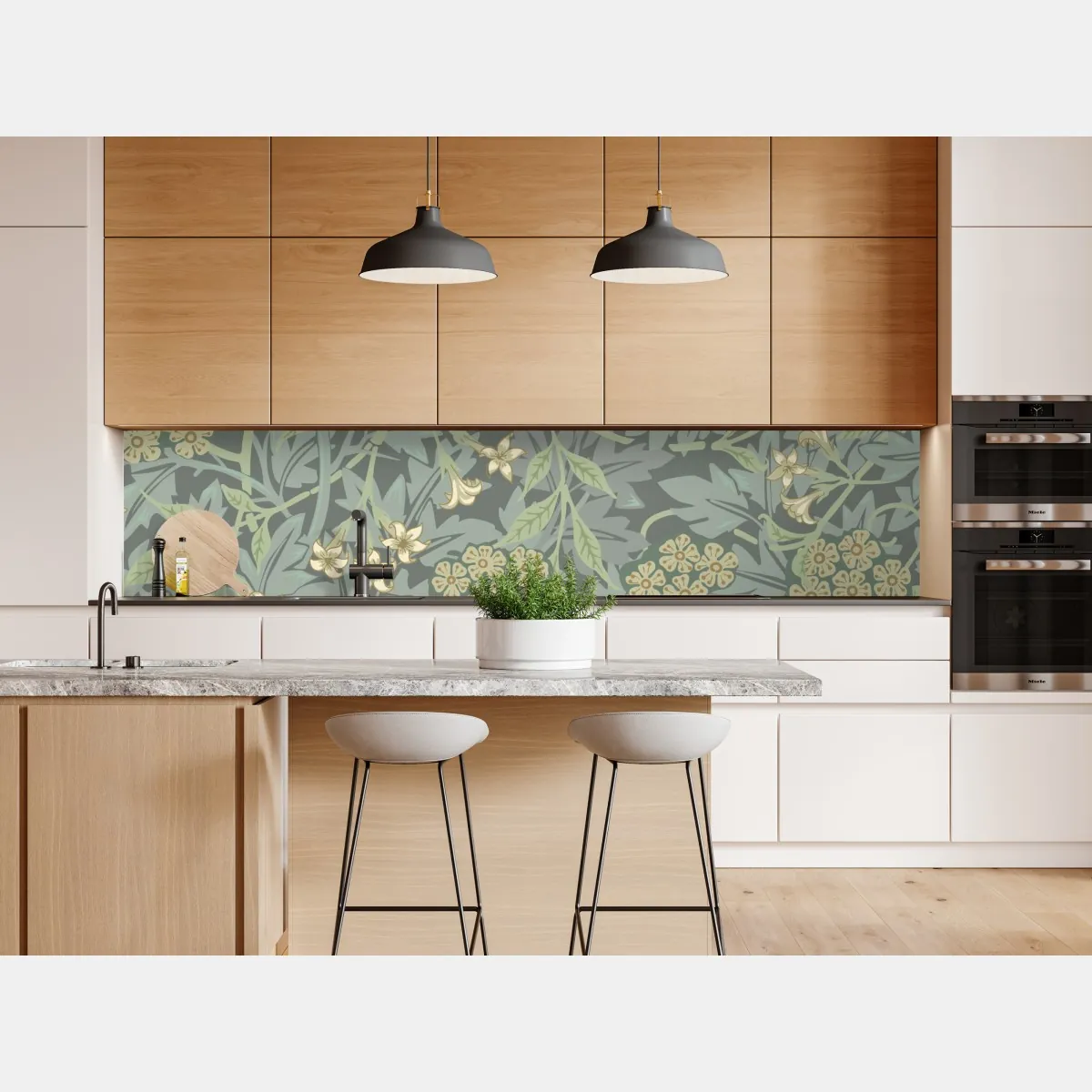 Naklejka repozycjonowalna vintage botaniczny wzór kwiatowy – Wallissimo® Naklejka repozycjonowalna vintage botaniczny wzór kwiatowy – Wallissimo®