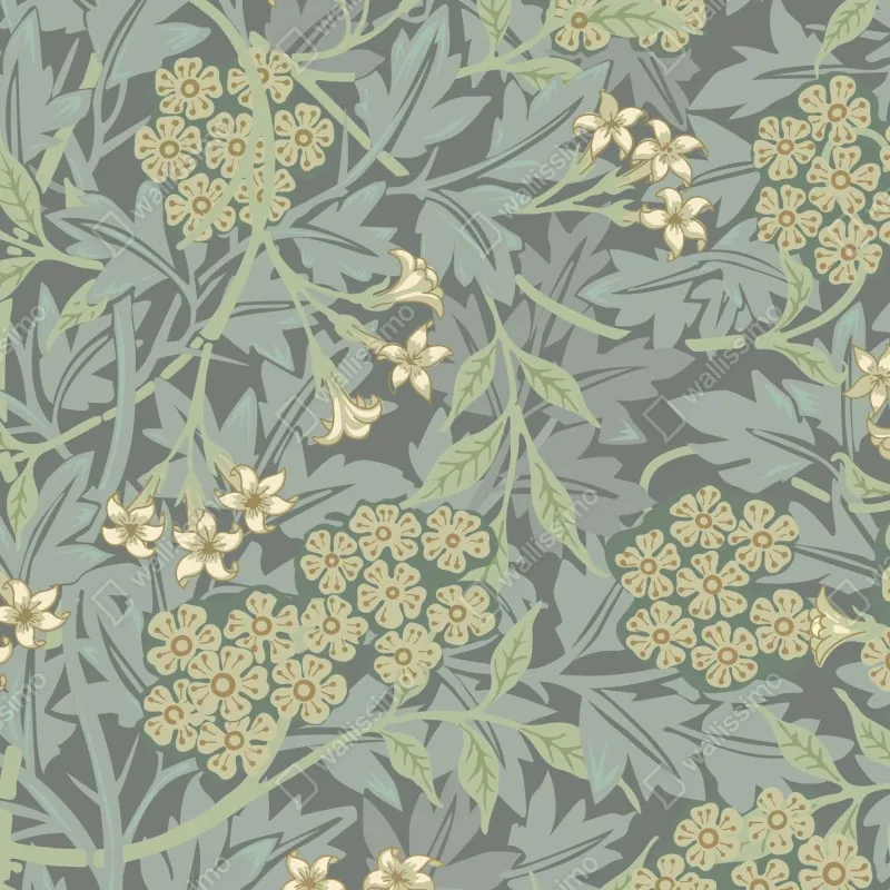 Naklejka repozycjonowalna vintage botaniczny wzór kwiatowy – Wallissimo® Naklejka repozycjonowalna vintage botaniczny wzór kwiatowy – Wallissimo®