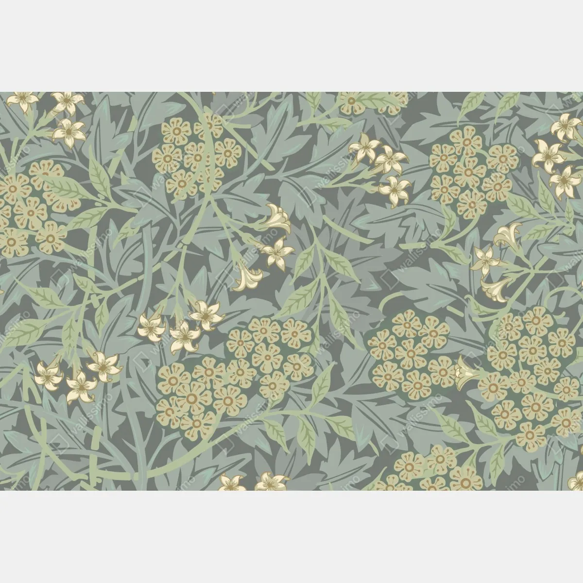 Naklejka repozycjonowalna vintage botaniczny wzór kwiatowy – Wallissimo® Naklejka repozycjonowalna vintage botaniczny wzór kwiatowy – Wallissimo®