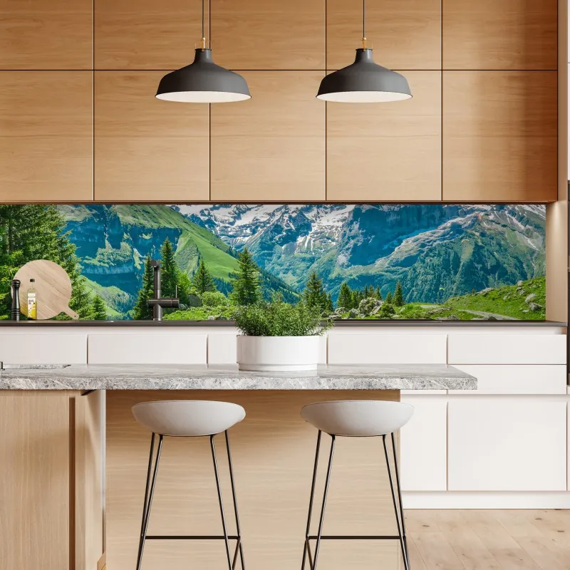 Naklejka repozycjonowalna beżowa tekstura marmuru z białymi żyłami – Wallissimo®