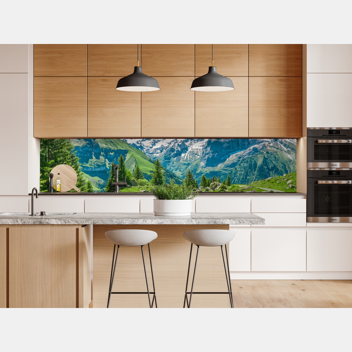 Naklejka repozycjonowalna słoneczna łąka w Engelberg – Wallissimo® Naklejka repozycjonowalna słoneczna łąka w Engelberg – Wallissimo®