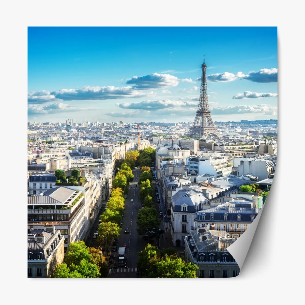 Naklejka repozycjonowalna panorama Paryża z Wieżą Eiffla – Wallissimo® Naklejka repozycjonowalna panorama Paryża z Wieżą Eiffla – Wallissimo®
