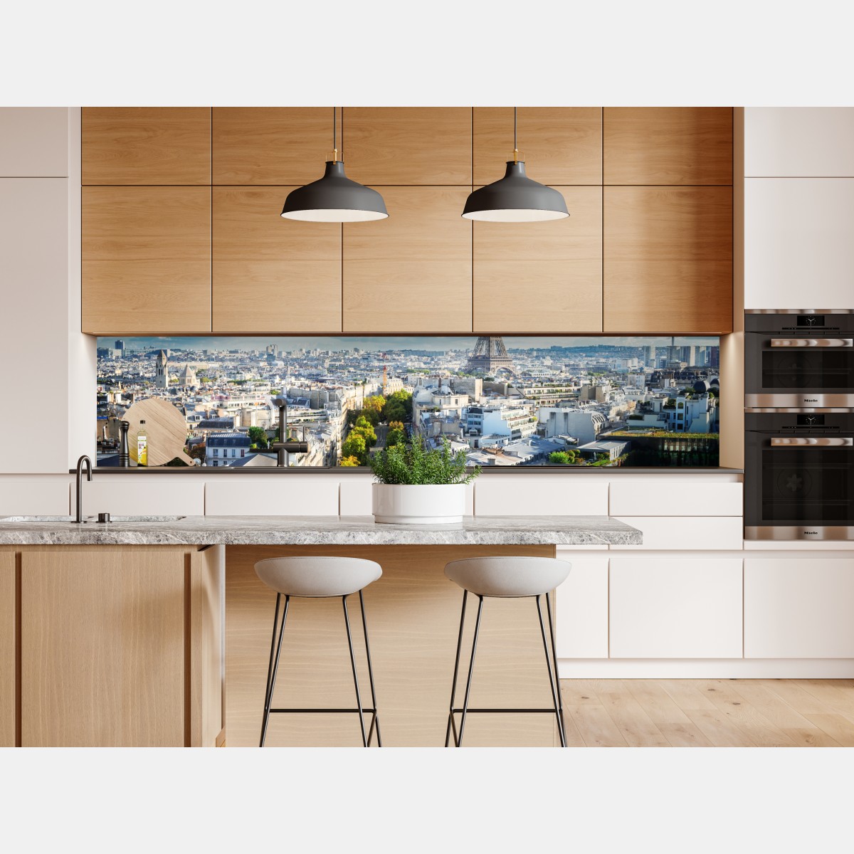 Naklejka repozycjonowalna panorama Paryża z Wieżą Eiffla – Wallissimo® Naklejka repozycjonowalna panorama Paryża z Wieżą Eiffla – Wallissimo®