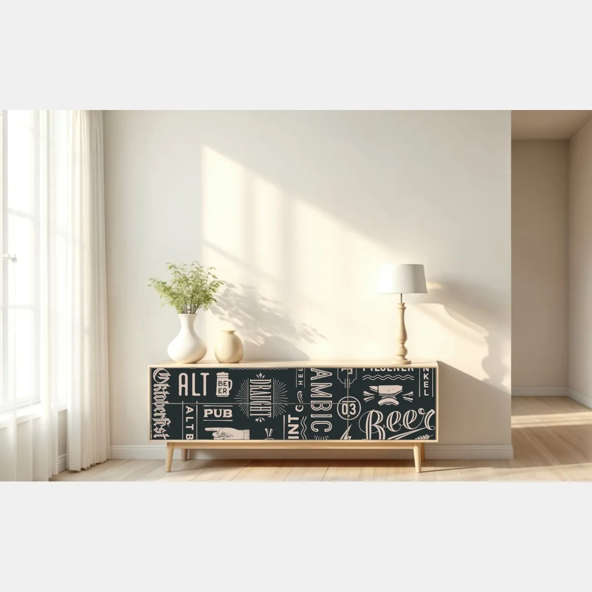 Naklejka repozycjonowalna vintage kolaż etykiet piwnych – Wallissimo® Naklejka repozycjonowalna vintage kolaż etykiet piwnych – Wallissimo®