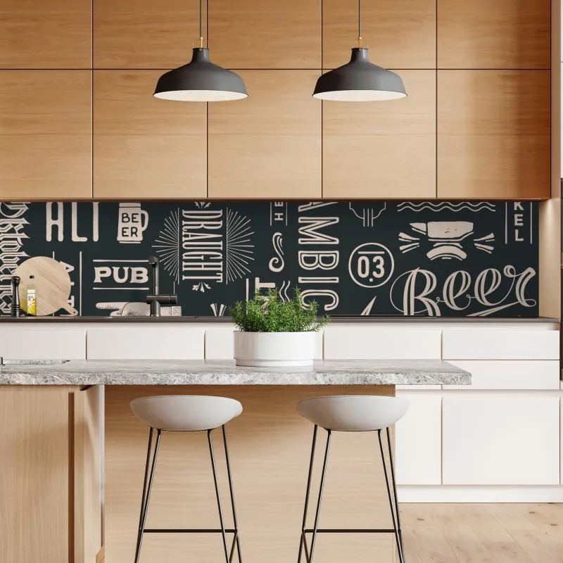 Naklejka repozycjonowalna vintage kolaż etykiet piwnych – Wallissimo® Naklejka repozycjonowalna vintage kolaż etykiet piwnych – Wallissimo®