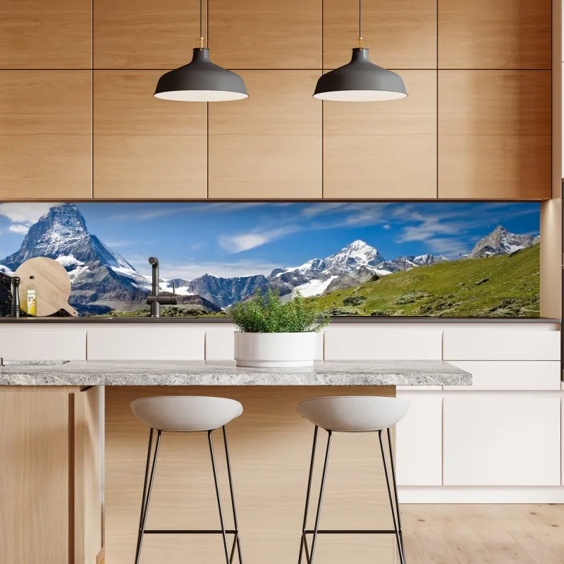 Naklejka repozycjonowalna słoneczny taras nad Morzem Śródziemnym – Wallissimo®