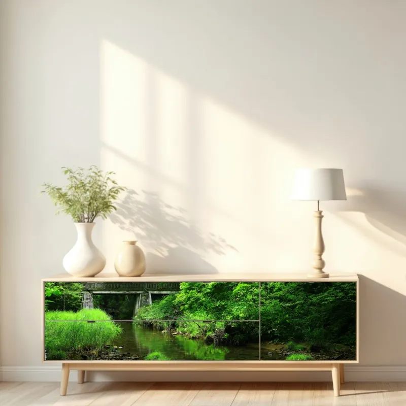 Naklejka repozycjonowalna pastelowy wzór z króliczkami do pokoju dziecięcego – Wallissimo®