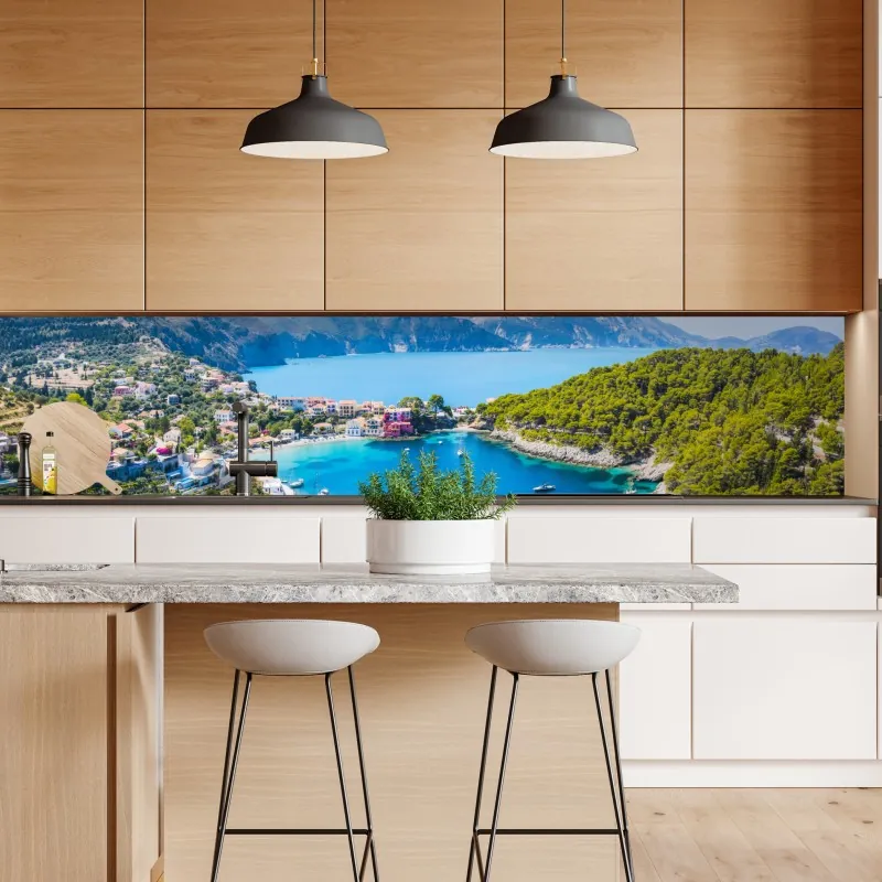 Naklejka repozycjonowalna zielona marmurowa faktura abstrakcyjna – Wallissimo®