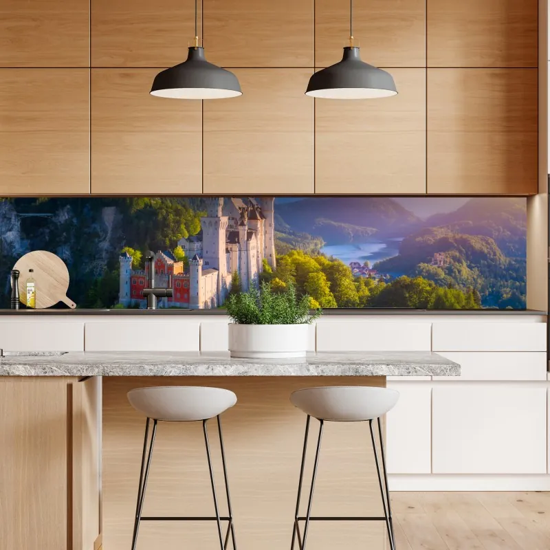 Naklejka repozycjonowalna mglisty poranek nad Lacu Rosu – Wallissimo®