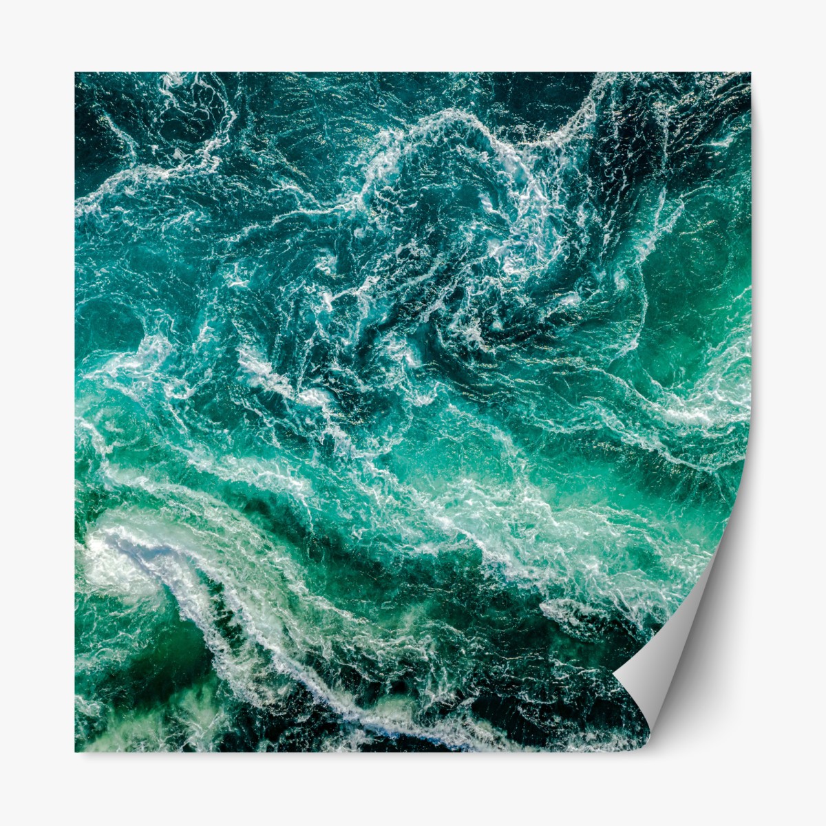 Repositionable sticker maelstrom at Saltstraumen, Norway