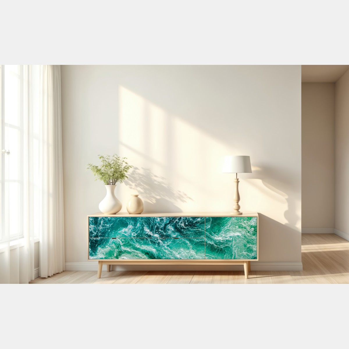 Naklejka repozycjonowalna wirujące wody Saltstraumen, Norwegia – Wallissimo® Naklejka repozycjonowalna wirujące wody Saltstraumen, Norwegia – Wallissimo®