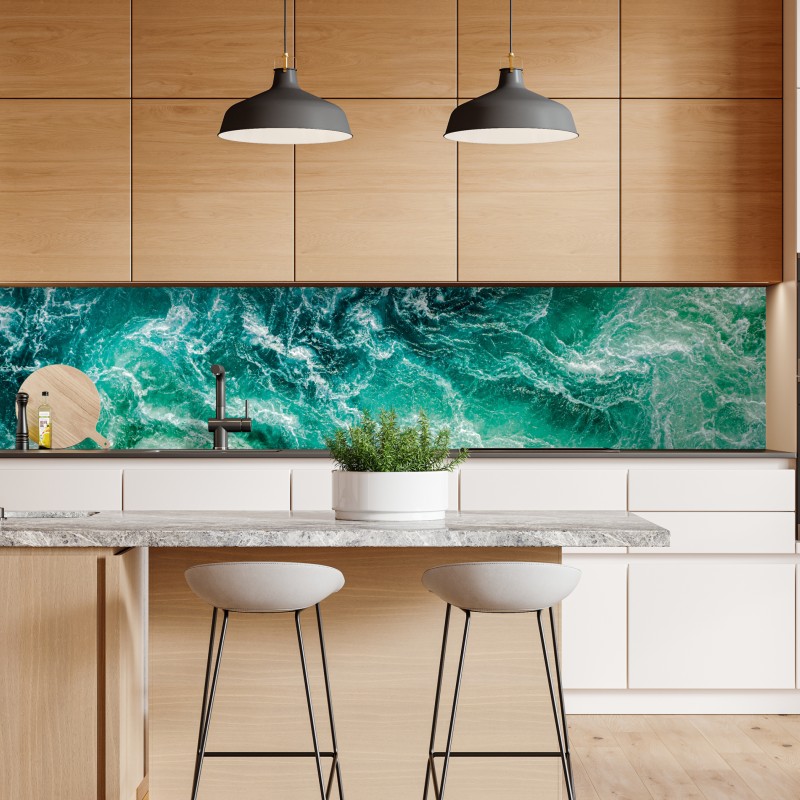 Naklejka repozycjonowalna wirujące wody Saltstraumen, Norwegia – Wallissimo® Naklejka repozycjonowalna wirujące wody Saltstraumen, Norwegia – Wallissimo®