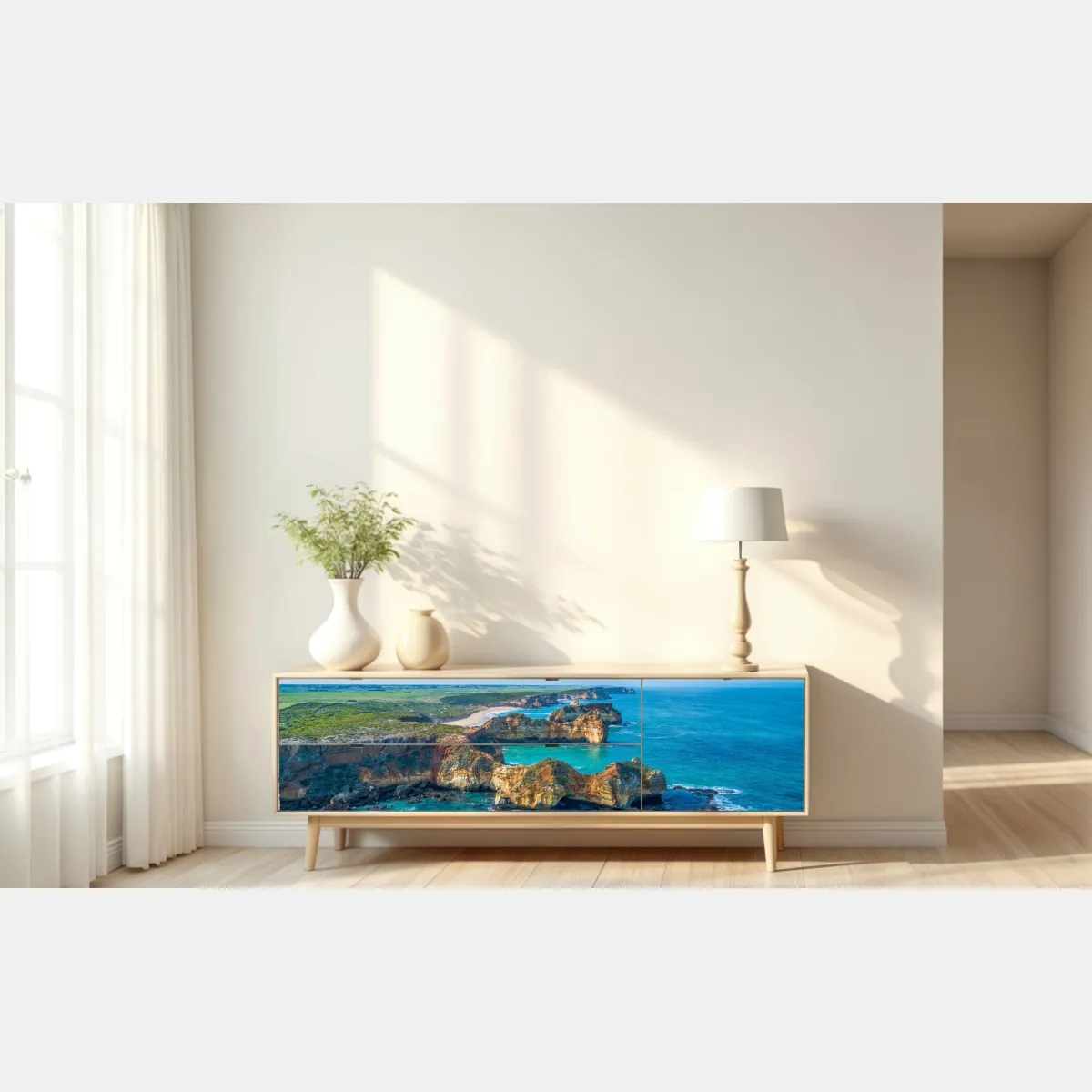 Naklejka repozycjonowalna Great Ocean Road nadmorska panorama – Wallissimo® Naklejka repozycjonowalna Great Ocean Road nadmorska panorama – Wallissimo®