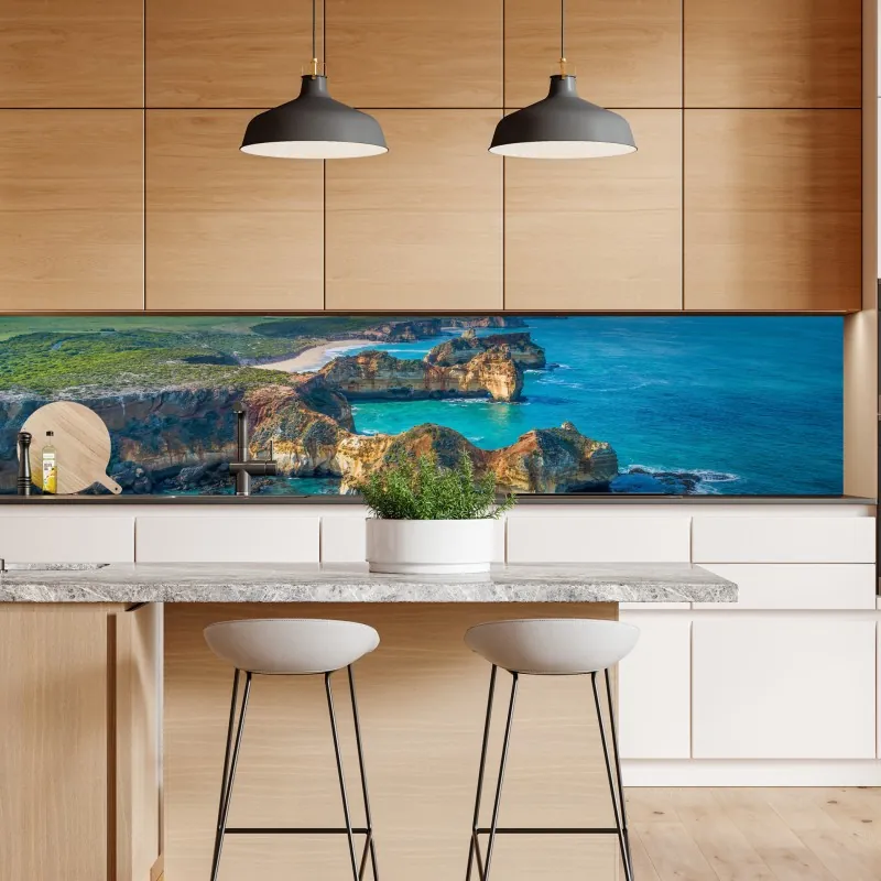 Naklejka repozycjonowalna Great Ocean Road nadmorska panorama – Wallissimo® Naklejka repozycjonowalna Great Ocean Road nadmorska panorama – Wallissimo®