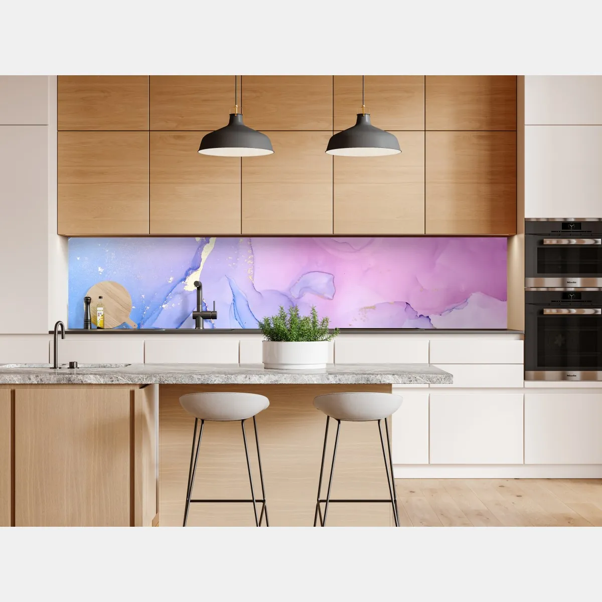 Naklejka repozycjonowalna różowo-niebieski marmur abstrakcyjny – Wallissimo® Naklejka repozycjonowalna różowo-niebieski marmur abstrakcyjny – Wallissimo®