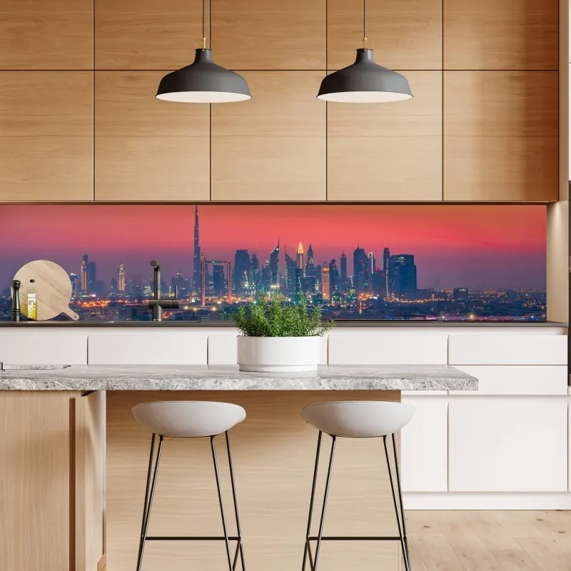 Naklejka repozycjonowalna widok z lotu ptaka na zatokę Port de Sóller – Wallissimo®