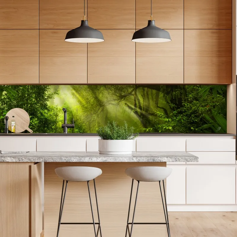 Naklejka repozycjonowalna niebieska geometryczna kompozycja 3d – Wallissimo®