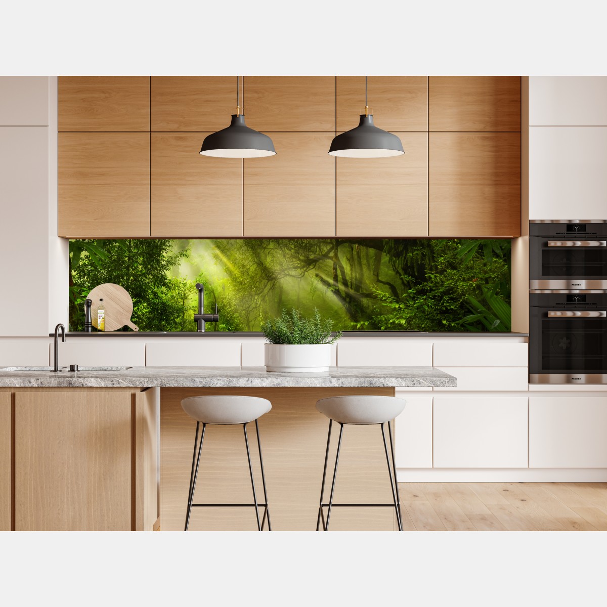 Naklejka repozycjonowalna słoneczna leśna ścieżka – Wallissimo® Naklejka repozycjonowalna słoneczna leśna ścieżka – Wallissimo®