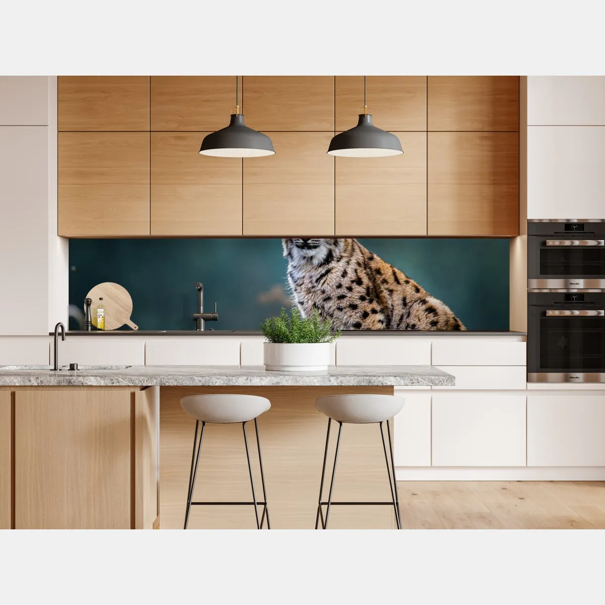 Naklejka repozycjonowalna majestatyczny ryś w naturalnym środowisku – Wallissimo® Naklejka repozycjonowalna majestatyczny ryś w naturalnym środowisku – Wallissimo®