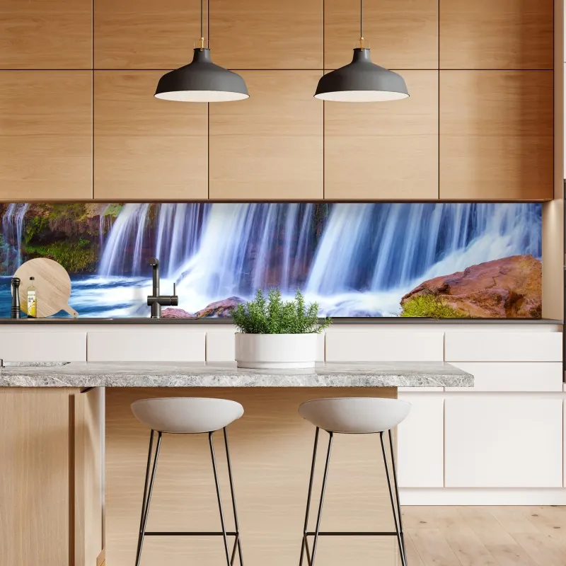 Naklejka repozycjonowalna zielona marmurowa faktura abstrakcyjna – Wallissimo®