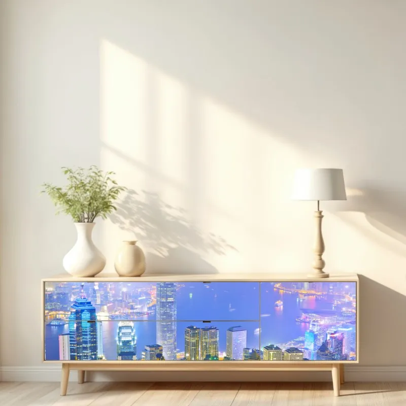 Naklejka repozycjonowalna żywy geometryczny wzór pop – Wallissimo®