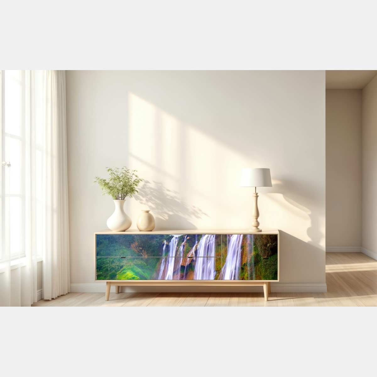 Naklejka repozycjonowalna Jiulong wodospad turkusowa kaskada w Luoping, Chiny – Wallissimo® Naklejka repozycjonowalna Jiulong wodospad turkusowa kaskada w Luoping, Chiny – Wallissimo®