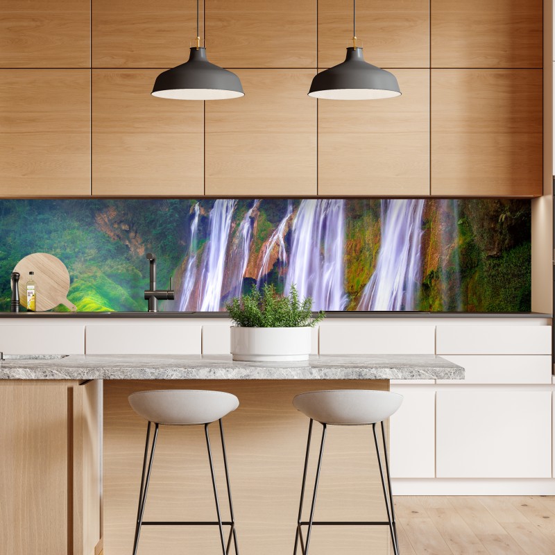 Naklejka repozycjonowalna Jiulong wodospad turkusowa kaskada w Luoping, Chiny – Wallissimo® Naklejka repozycjonowalna Jiulong wodospad turkusowa kaskada w Luoping, Chiny – Wallissimo®