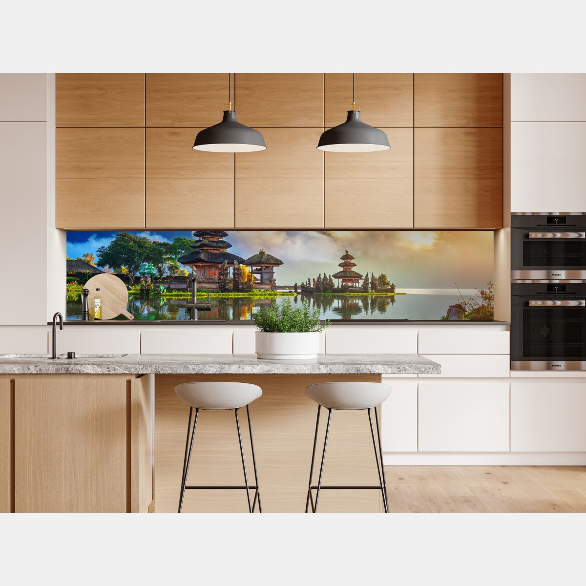 Naklejka repozycjonowalna Pura Ulun Danu Bratan o wschodzie słońca – Wallissimo® Naklejka repozycjonowalna Pura Ulun Danu Bratan o wschodzie słońca – Wallissimo®