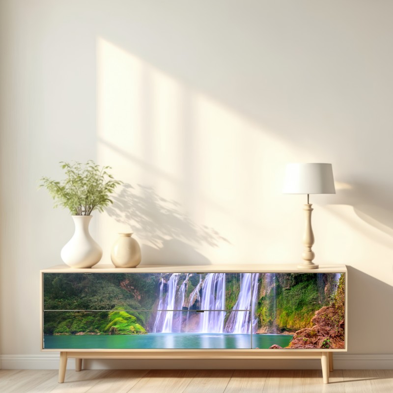 Naklejka repozycjonowalna wodospad Jiulong w Luoping – Wallissimo® Naklejka repozycjonowalna wodospad Jiulong w Luoping – Wallissimo®