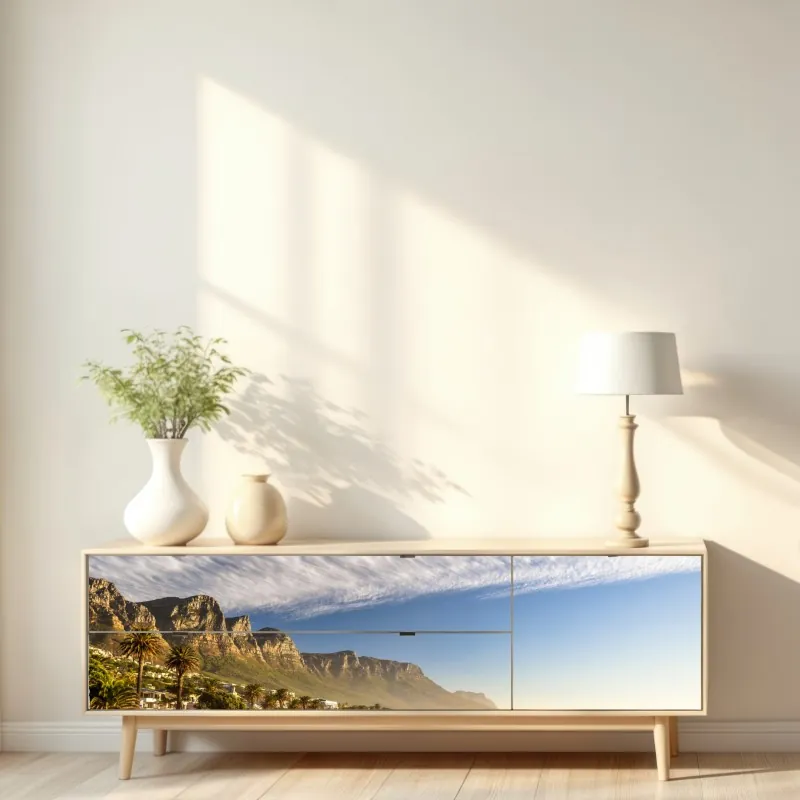 Naklejka repozycjonowalna portret studyjny czarnego labradora – Wallissimo®