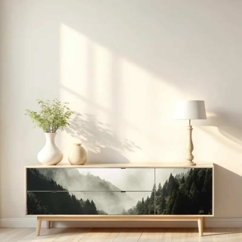 Naklejka repozycjonowalna retro koncentryczne koła – Wallissimo®