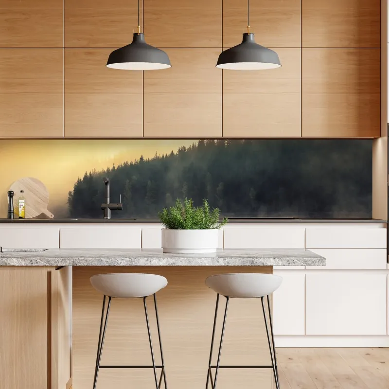 Naklejka repozycjonowalna odważne czerwone geometryczne bloki – Wallissimo®