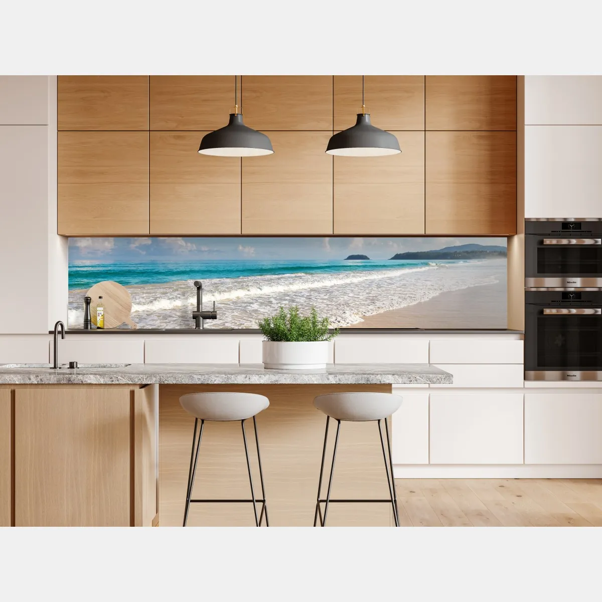 Naklejka repozycjonowalna plaża Karon, Phuket: spokojne morze – Wallissimo® Naklejka repozycjonowalna plaża Karon, Phuket: spokojne morze – Wallissimo®