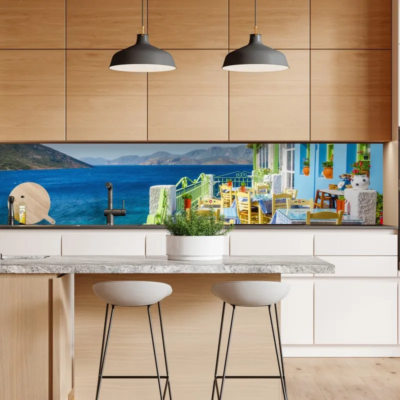 Naklejka repozycjonowalna złote tropikalne liście line art – Wallissimo®