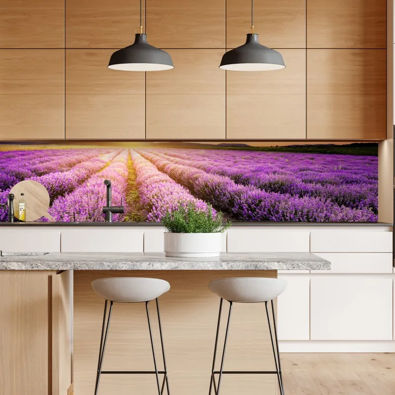 Naklejka repozycjonowalna pastelowy turkusowy wzór kwiatowy na miętowym tle – Wallissimo®