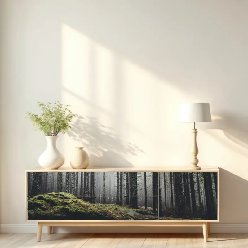 Naklejka repozycjonowalna pole czerwonych maków – Wallissimo®