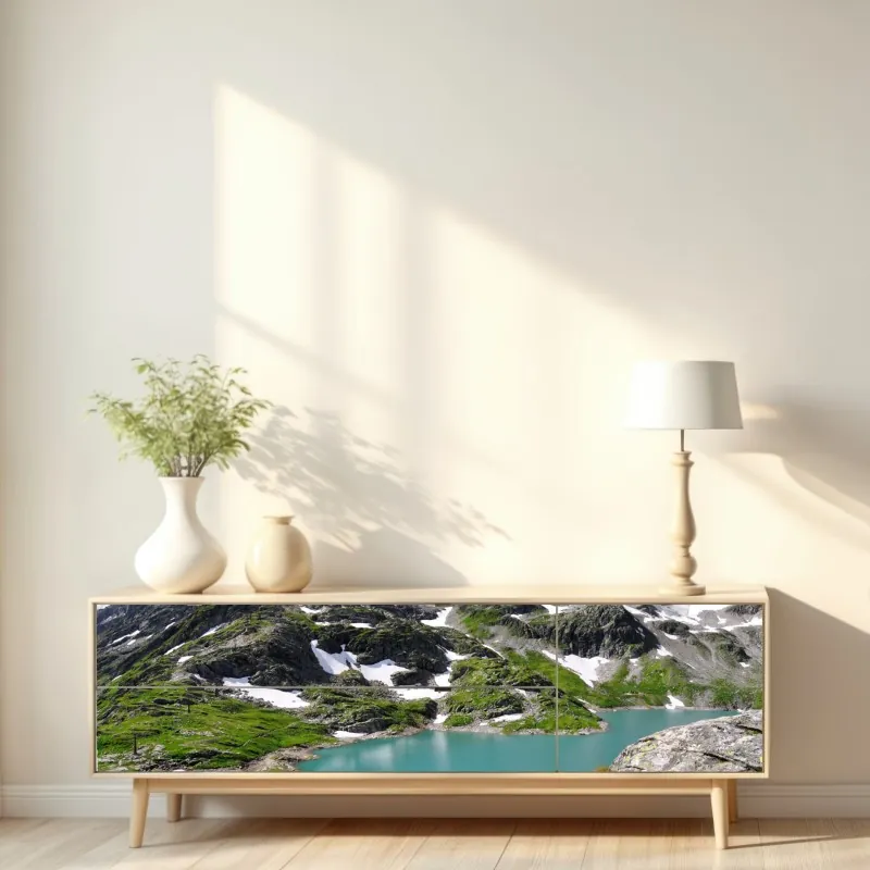 Naklejka repozycjonowalna zebra w monochromatycznych paskach – Wallissimo®